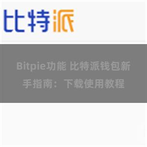 Bitpie功能 比特派钱包新手指南：下载使用教程