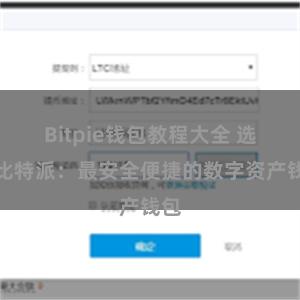   Bitpie钱包教程大全 选择比特派：最安全便捷的数字资产钱包