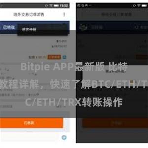 Bitpie APP最新版 比特派钱包转账教程详解，快速了解BTC/ETH/TRX转账操作