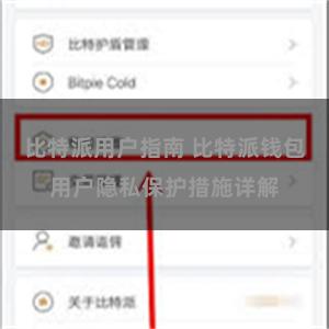 比特派用户指南 比特派钱包用户隐私保护措施详解
