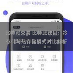   比特派交易 比特派钱包：冷存储与热存储模式对比解析