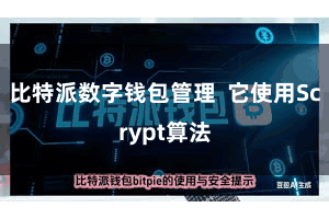 比特派数字钱包管理  它使用Scrypt算法